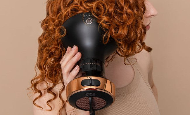 Bellissima Diffon Ceramic curl booster in action