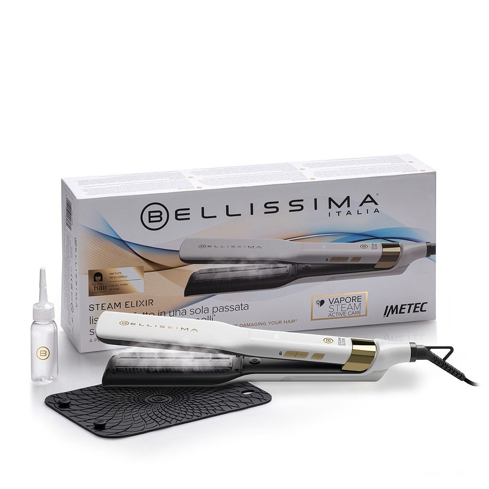 Bellissima Steam Elixir Straighteners box and packaging