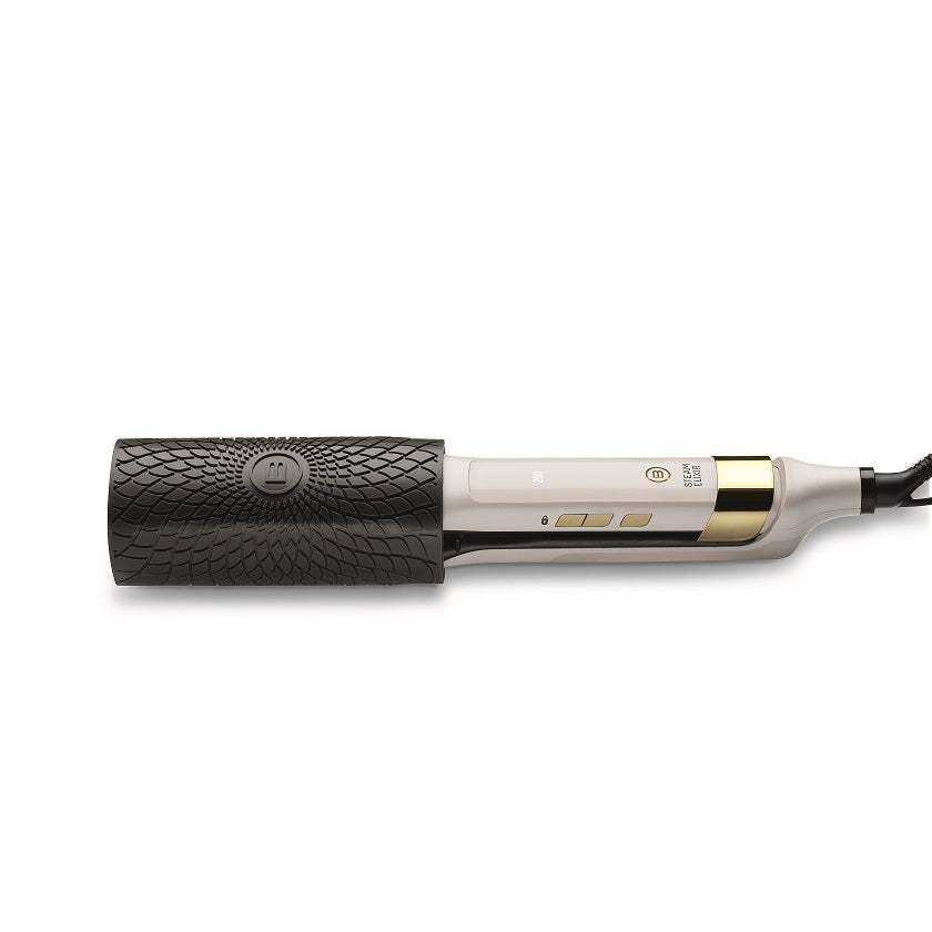 Bellissima Steam Elixir Straighteners wrapped in the protective rubber heatpad