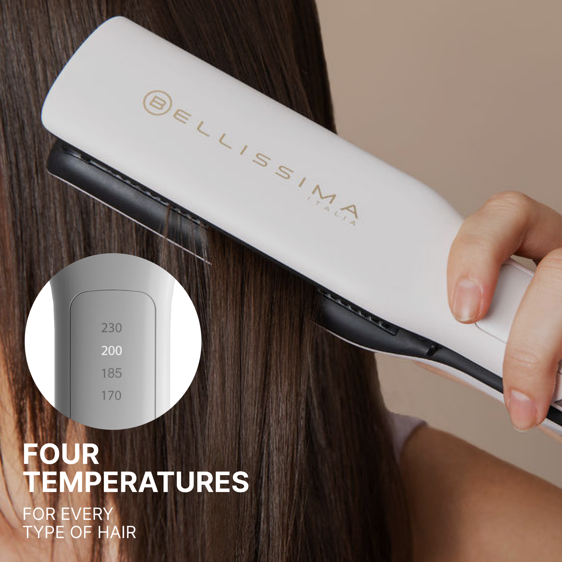 Bellissima Steam Elixir Straighteners with 4 temperature settings