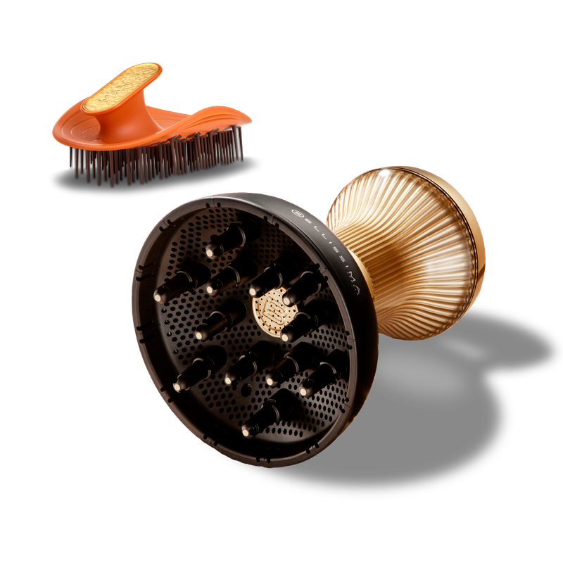 Diffon Supreme & Manta Curly Hairbrush Bundle