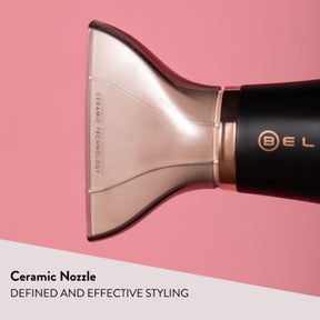 Bellissima Ceramic Hair Dryer ceramic nozzle close up