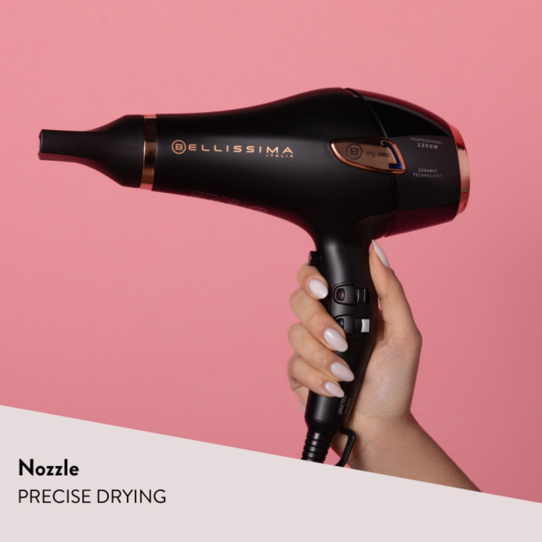 Bellissima Ceramic Hair Dryer for precise drying